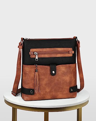 Sac à main FADEON avec compartiments multiples et pompon tendance - 7