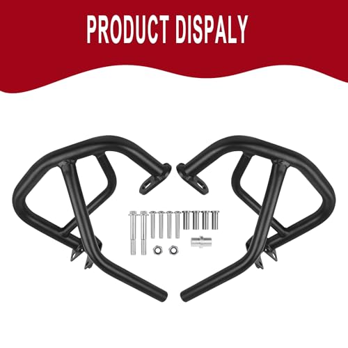 Worldmotop Highway Crash Bar Motorschutz, kompatibel mit Honda Rebel 300 CMX300 CMX 300 2017-2021 CMX500 Rebel CMX 500 2017-2020 (für CMX500)