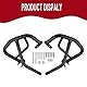 Worldmotop Highway Crash Bar Motorschutz, kompatibel mit Honda Rebel 300 CMX300 CMX 300 2017-2021 CMX500 Rebel CMX 500 2017-2020 (für CMX500)