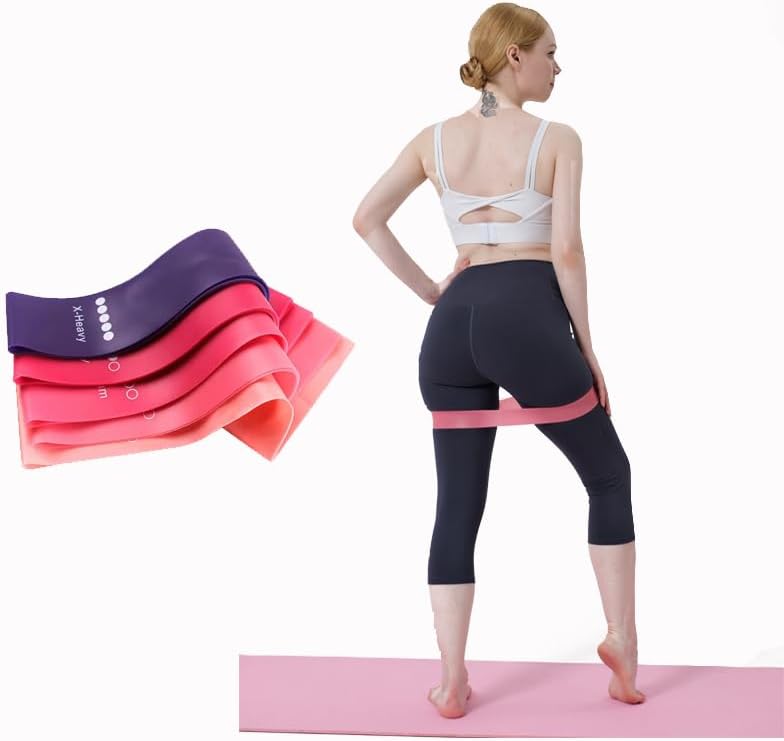 Miniatura 3 de Juego de 5 bandas de ejercicio de bucle de resistencia, versátil banda de resistencia esencial para entrenamiento, durabilidad extrema