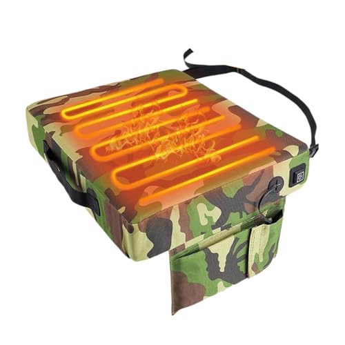 LAFANDE Heated Seat Cushion, Hunting Seat Tree Stand, Heated Stadium Seats, Portable Heated Seat with 3 Heat Setting for Hunting, Camping, Fishing, for Fishing Concert