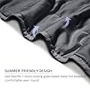 YnM 15lbs Weighted Blanket for Adults, Heavy Bed Throw Blanket with Cooling Glass Beads for All Season Use, Ideal for ~90lbs (48x72 Inches, Twin/Full, Dark Grey) #3