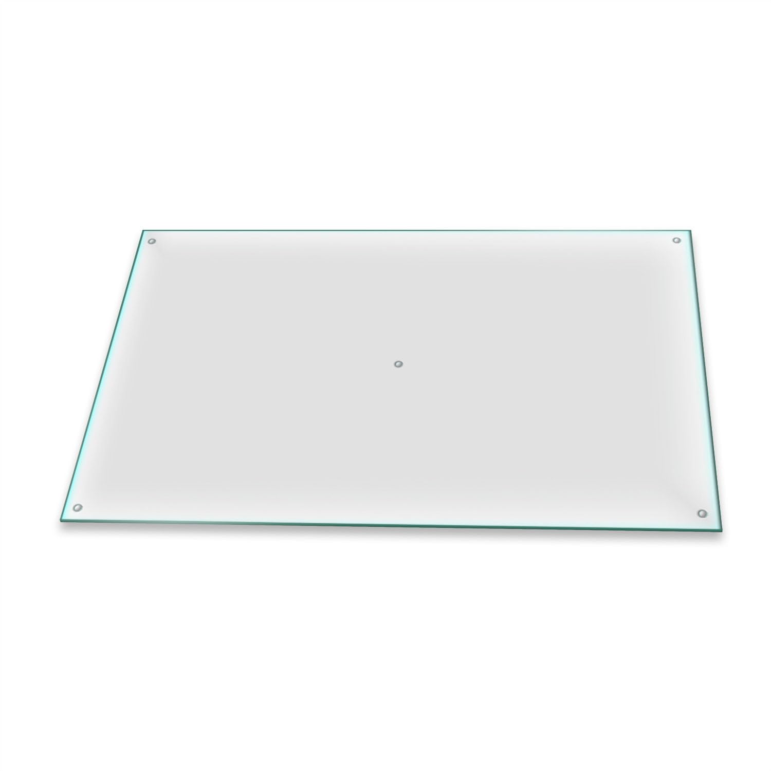 Copertura Piano Cottura In Vetroceramica 60x52 Cm, 1 Pezzo, Decorazione Astratta Bianca, 4mm, Multiuso