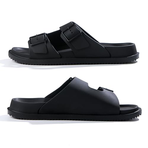 BEMGNAR Men's Comfort Slides with Arch Support - Adjustable Buckle Straps & Lightweight EVA Footbed - image 5
