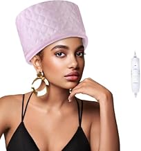 AGIRLVCT Hair Care Thermal Head Spa Cap Treatment with Beauty Steamer Nourishing Heating Cap, Spa Cap For Hair, Spa Cap Steamer For Women (PINK)