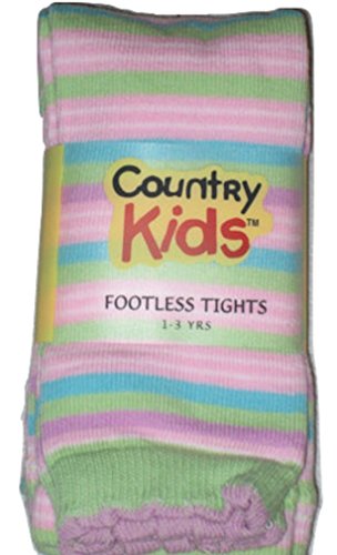 Country Kids Girls Footless Capri Length Cotton Tights
