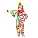 WIDMANN MILANO PARTY FASHION 52509 52509 - Costume da clown, per bambini, con colletto e cappello, circo, divertente per feste a tema, carnevale, unisex, multicolore, 104 cm / 2-3 anni