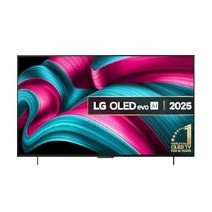 LG OLED42C55LA 42-Inch OLEDevo AI 4K UHD Smart TV, (α9 AI Processor Gen7, Dolby Atmos, Freeview Play and Amazon Alexa, 120Hz) [Model 2025]