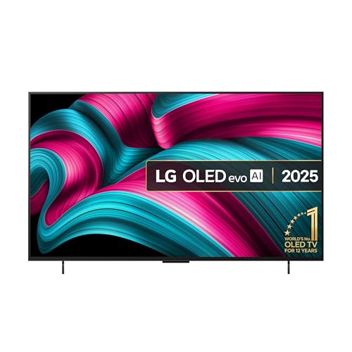 LG OLED42C55LA 42-Inch OLEDevo AI 4K UHD Smart TV, (α9 AI Processor Gen7, Dolby Atmos, Freeview Play and Amazon Alexa, 120Hz) [Model 2025]