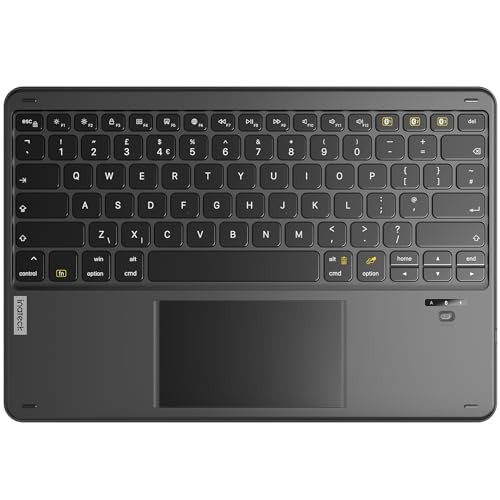 Inateck Bluetooth Keyboard with Touchpad, Ultra-Light&Slim Keyboard Wireless, Compatible with Windows, iPadOS, Android, and iOS, KB01103