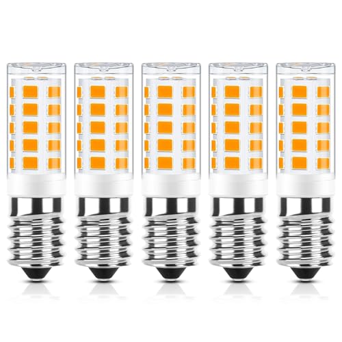 E14 LED Warmweiß Dimmbar 2700K 230V 3W Ersatz 35w E14 Halogenlampe 3W Glühbirne LED Leuchtmittel Warmweiss für Drinnen und Draußen Schmücken Beleuchtung Kein Flackern Glühlampe 5er