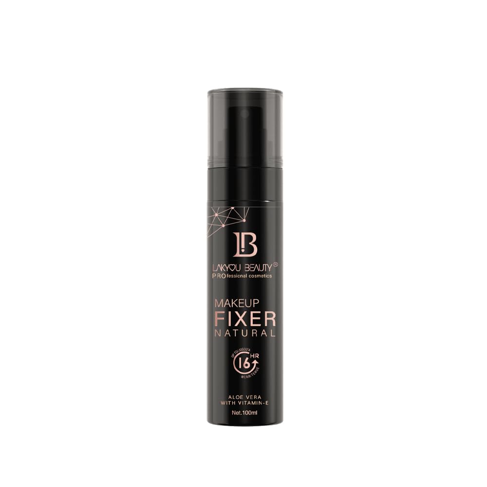 Lakyou Beauty Makeup Fixer Natural | 16hrs Long-Lasting | Aloe Vera & Vitamin E Mist - 100 ml-image-11