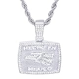 metaltree98 Men's Hip Hop CZ Silver Plated Hecho En Mexico Pendant 20" Chain Necklace HC 1916 S