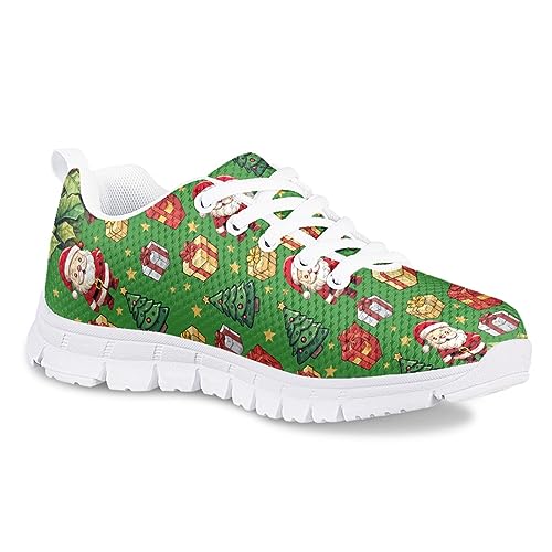 MARSVOVO Kids Halloween Sneakers for Boys Breathable Athletic Christmas Walking Shoes for Girls Most Comfortable Casual Classic Fashion Playing Sports Shoes