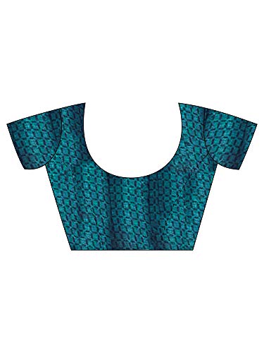 Image of AKHILAM Women's Dola silk Bandhani Saree With Unstitched Blouse Piece (Multicolored 7TISHA7 Parent)