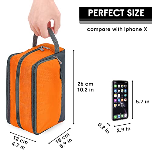 Image of WANDF Travel Toiletry Bag for Men, Small Dopp Kit for Toiletries