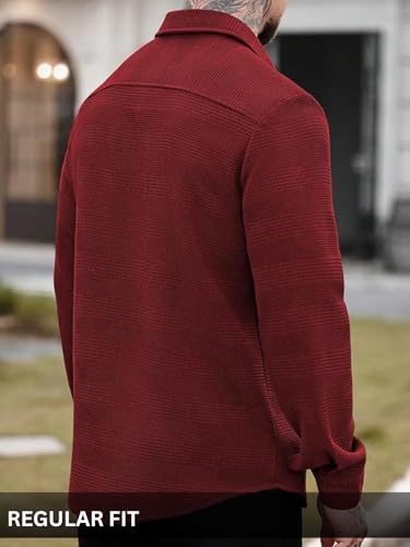 Image of GRECIILOOKS Casual Shirt for Men's | Full Sleeve Textured Shirts for Men | Regular Fit Wrinkle Free Premium Shirts for Man | Biker Streetwear Office Travel Dinner Style