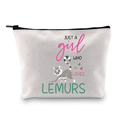 XYANFA Lemur Lover Gift Cosmetic Makeup Bag (LOVES LEMURS)