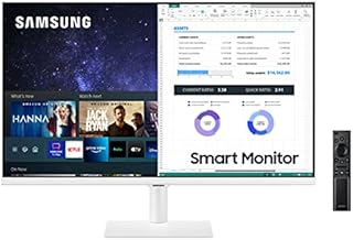 Samsung S32AM501NU - M50A Series - LED monitor - Smart - 32" - 1920 x 1080 Full HD (1080p) @ 60 Hz - VA - 250 cd/m² - 3000:1 - HDR10-8 ms - 2xHDMI - speakers - white