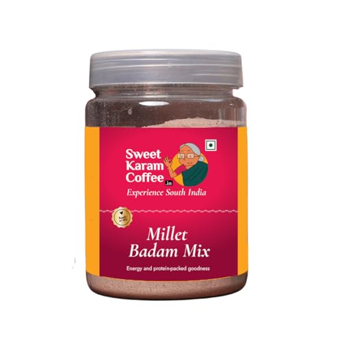 Sweet Karam Coffee Millet Badam Milk Mix | 150 Grams | Ready-to-Mix Milk Mix Powder | Millets and Badam Health Drink For Kids |Free From Preservatives, White Sugar, Artificial Colours and Flavours (B0D92N9V9Y) Amazon Price History, Amazon Price Tracker
