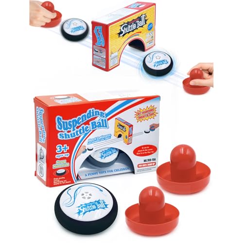 Elektrischer Air Hockey Schwebepuck Set Elektrischer Hover Puck für Allen glatten Oberflächen Lustiges Geschicklichkeitsspiel für die ganze Familie
