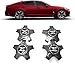 KIA Stinger Genuine OEM Front & Rear Emblem, 19'' Wheel Cap 6P Set / 86330-J5100, 86311-J5000, 52960-J5200 Compatible with 2017~2019