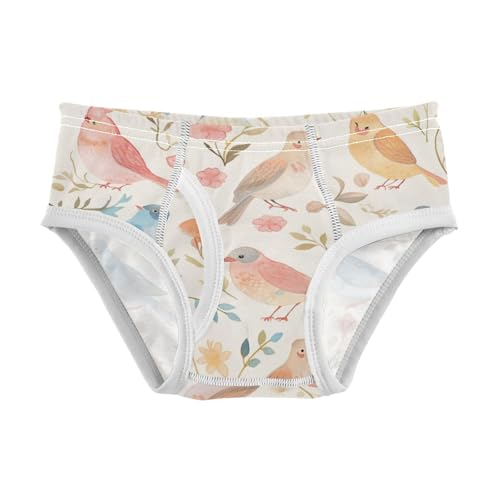 KLL Decorative Bird Pattern Toddler Boy Soft Training Underwear Breathable Children Panties