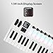Btuty 37-Key MIDI Keyboard Controller Music Production Controller MIDI Piano Keyboard Drum Pads with 16 RGB Drum Pads 8 Knobs 4 Faders Synthesizer Engine for Music Production