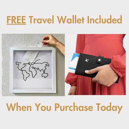 Caixa de Sombra de Ingresso Com Slot, Moldura de Caixa de Armazenamento Durável para Ingressos de Fi