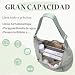 Imagen de VASCHY Bolso Bandolera Mujer Grande Media Luna de Nylon 14L