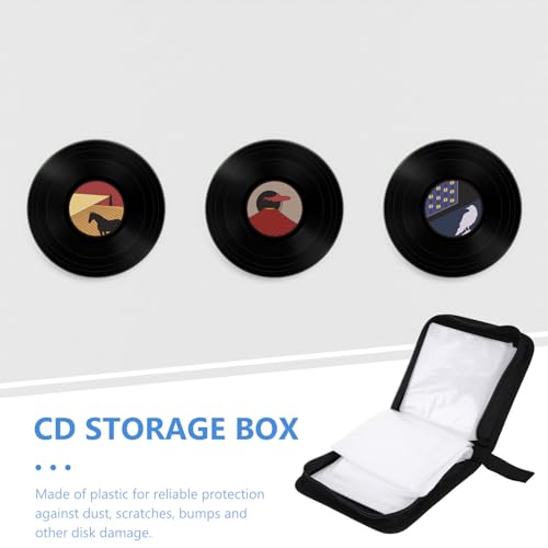 Bolsa para guardar CD de 40 discos LALAFINA para evitar cajas rotas y desorden en el coche 8