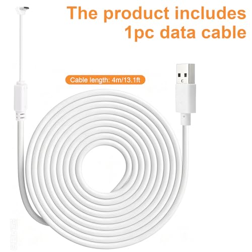 Cable Micro USB curvo de 4m para carga continua de video timbres 7