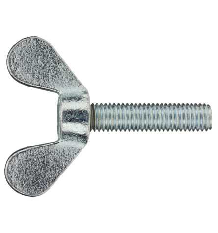 Reidl Flügelschrauben 6 x 10 mm DIN 316 Temperguss galv. verzinkt farblos 100 Stück