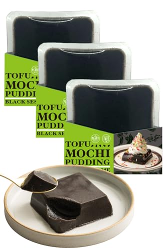 TOFU MOCHI PUDDING – Japanese Black Sesame Dessert | Zen-Inspired