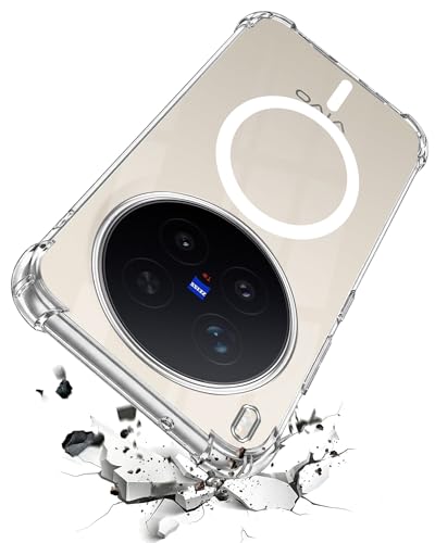 Image of Jkobi Shockproof Crystal-Clear Back Cover for Vivo X300 Pro (Magsafe Wireless Support | Drop & Camera Protection | Hard Polycarbonate)