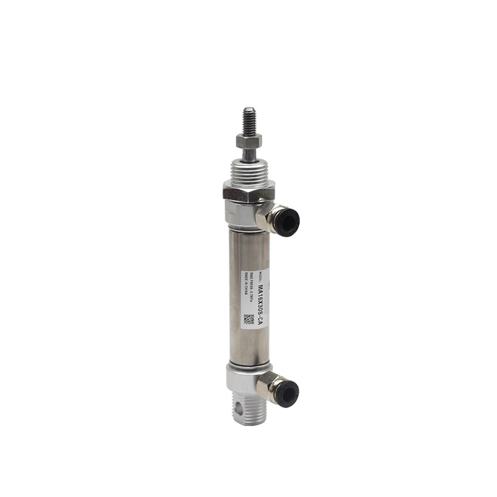 Pneumatischer Edelstahl-Luftzylinder, 10–300 mm Hub, doppeltwirkende Mini-Rundzylinder MA32 x 100 S-U-cm(MAC32X50S,-U Flat-end Type)