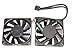 Zyvpee® 7 cm 12 V FD127010LB-H 4-przewodowy 0,15 A 70 mm PWM wentylator chłodzący (2 szt.)