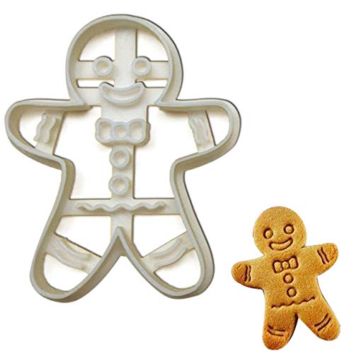 Happy Gingerbread Man cookie cutter 1 piece - Bakerlogy