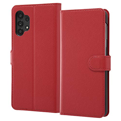 レイ アウト Galaxy A32 5G ケース au SCG08 ギャラクシー A32 手帳型 ケース 手帳 カバー シンプル マグネット/レッド RF-GA32ELC1/R