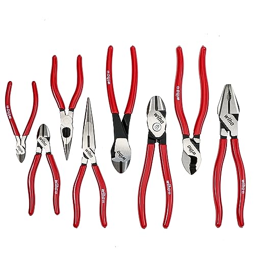 Image of Wiha 34682 8 Piece Classic Grip Pliers and Cutters Tray Set