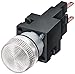 Siemens 3SB22 24-6BG06 Indicator Light Unit, Lampholder, Incandescent Lamp, White, 24VAC/VDC Operating Voltage