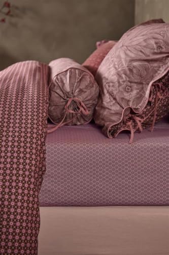 Drap-housse percale de coton Pip Studio Thousand Leaves mauve 100x200 cm