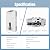 18L Tankless Water Heater Propane with Digital Display, 4.76 GPM Portable Instant Hot Gas Water Heater with Overheating Protection for Indoor and Camping,115,425 BTU