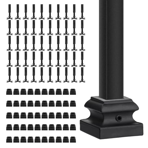 Connecteurs pivotants de balustre orientables pour rénovation escalier carré 6.35mm