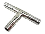 5/16' Stainless Steel Tee Barb 3 Way Co2 Splitter T