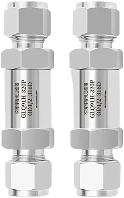 3-32mm 1/8"-1" Inch Compression Union 304 316 Stainless Steel Filter valve For Nitrogen hydrogen gas(316,8)