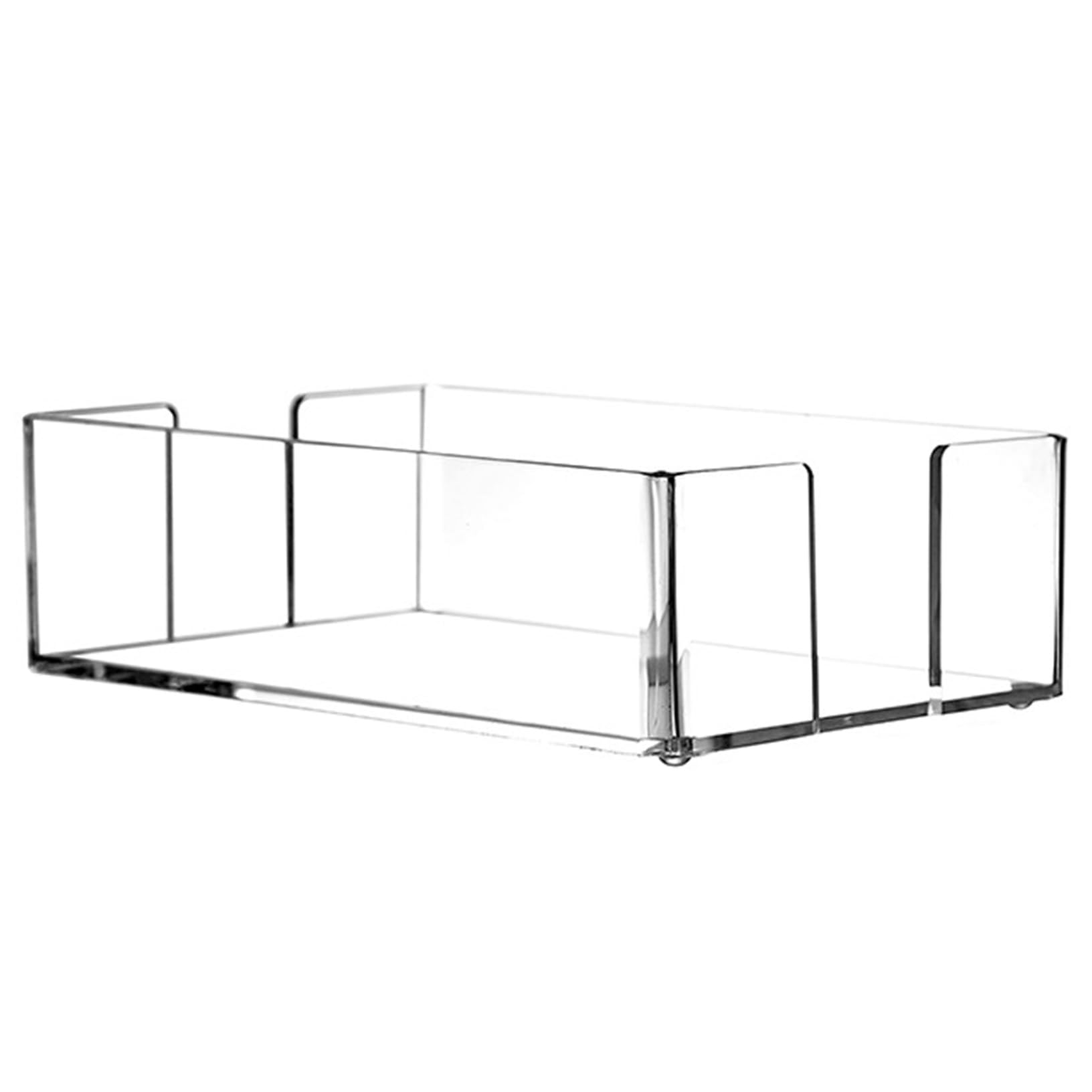 Bonalake Guest Towel Holder, Clear Acrylic Napkin Holder, 9.3x5.5x2.5 Inch Disposable Hand Towel for Bathroom, Kitchen, Hotel, Restaurant Napkin for Bathroom