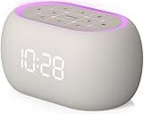 ANJANK Alarm Clock Radio with Dual Alarm for Bedroom, 7-Color Night Light, 0-100% Dimmer, 8 Sounds + Gentle Light Wake UP,16-Level Volume, Small FM Radio with Sleep Timer, Digital Clock for Teens,Kids