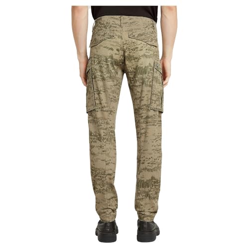 G-STAR Raw - Mens Rovic Zip 3D Regular Tapered Pants, Color Light Toggee Shadow Camo, Size: 33W x 34L2