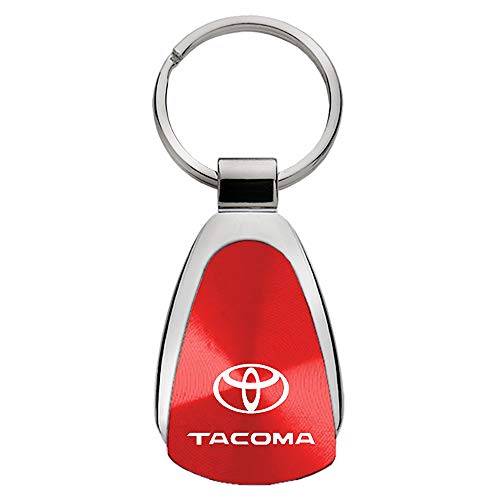 AU-TOMOTIVE GOLD Tear Drop Key Chain for Toyota Tacoma (Red)